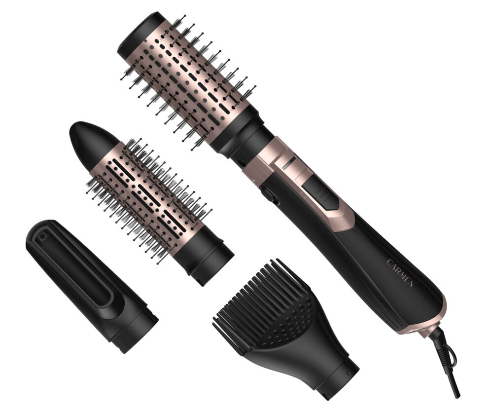 Carmen CHB1045B Föhnborstel - 4 opzetstukken - ION