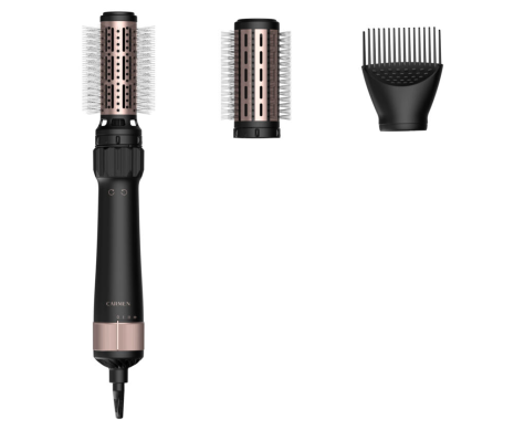 Carmen CHB1085B Föhnborstel - 3 opzetstukken - Roterend