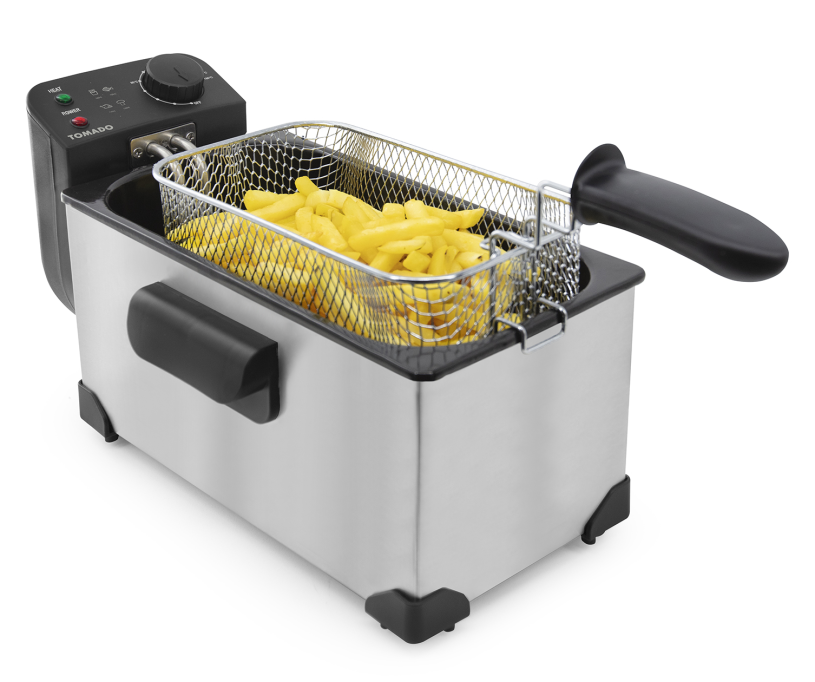 Tomado Frituurpan - 3 liter inhoud - Koude zone - RVS
