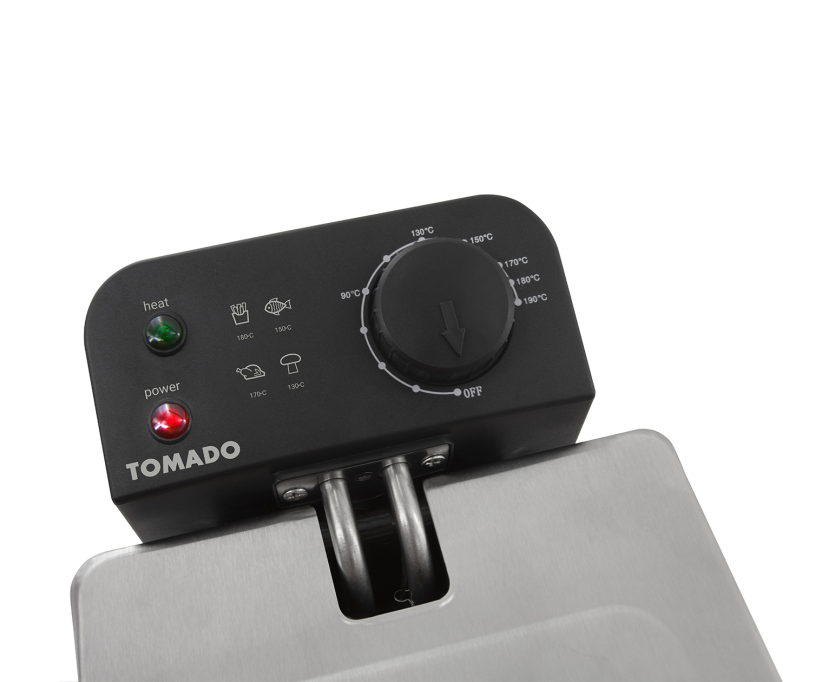 Tomado Frituurpan - 3 liter inhoud - Koude zone - RVS