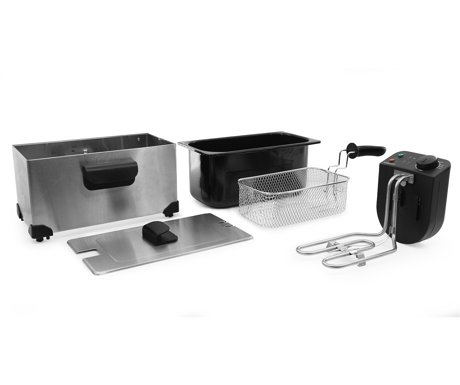 Tomado Frituurpan - 3 liter inhoud - Koude zone - RVS
