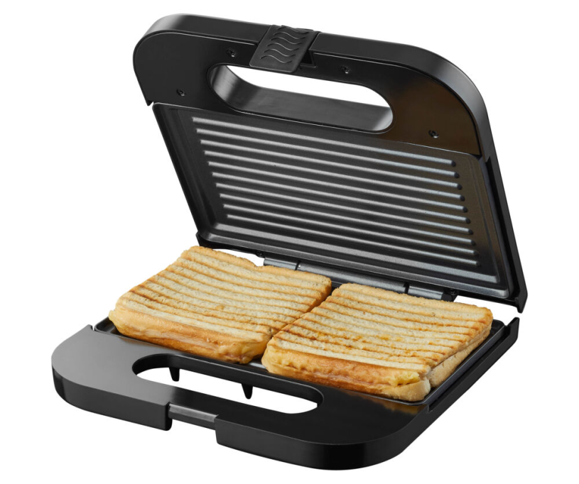 Tomado Sandwich grilll 750W zwart/RVS