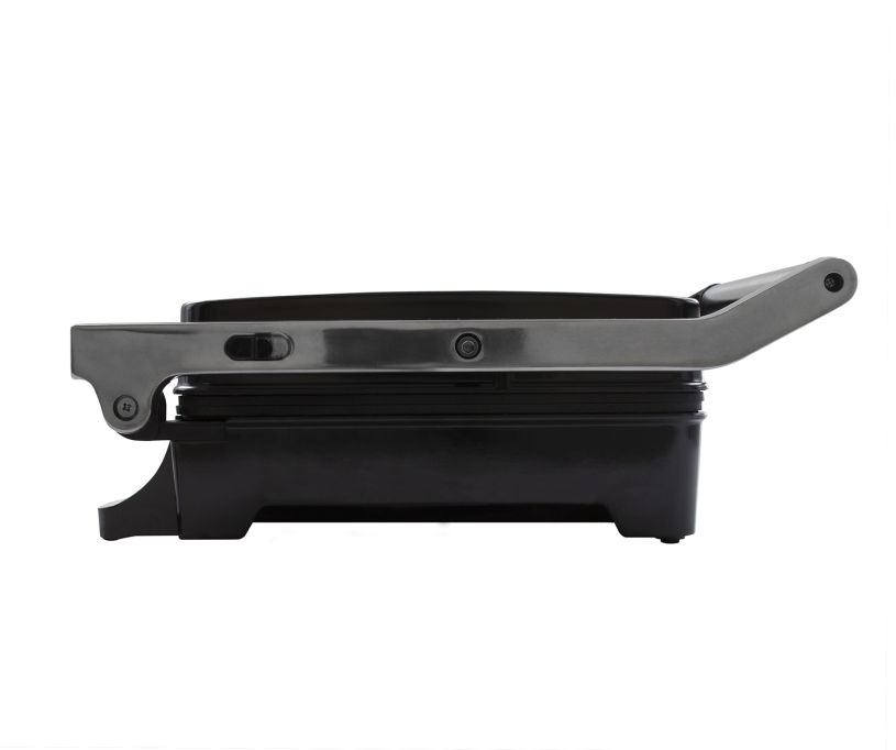 Tomado Contactgrill 2000W zwart/RVS zwevende bovenplaat