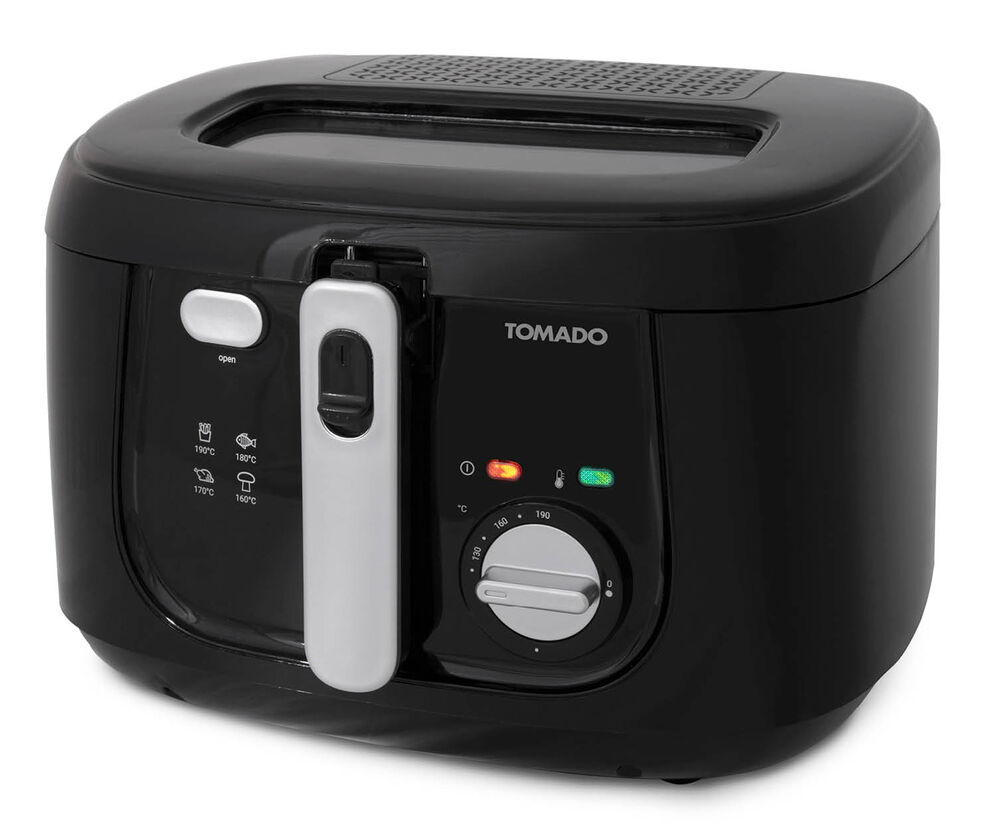 Tomado TDF2501B Friteuse 2,5L koele wand - zwart