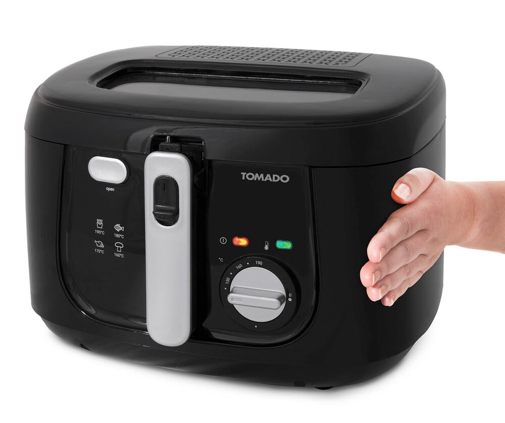 Tomado TDF2501B Friteuse 2,5L koele wand - zwart