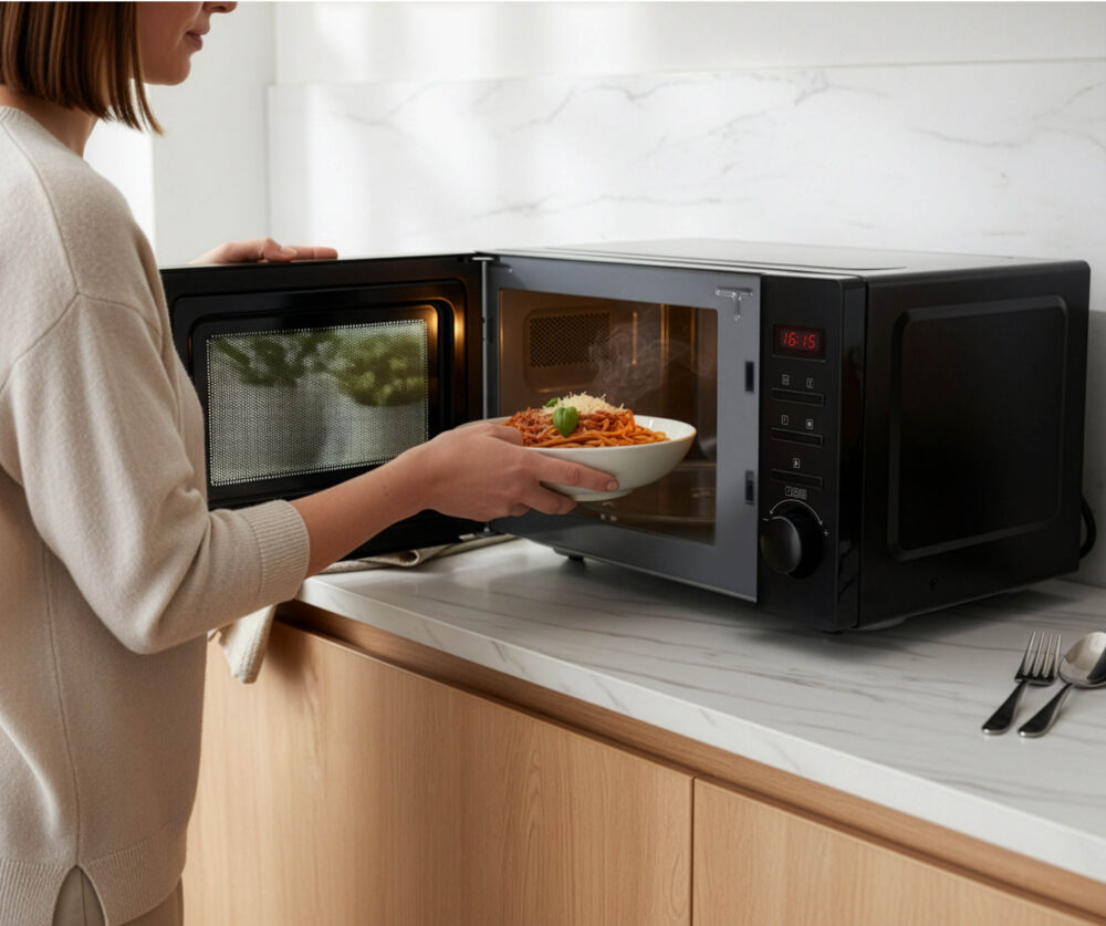 Tomado Vrijstaande Solo Magnetron mer display 700W - Zwart