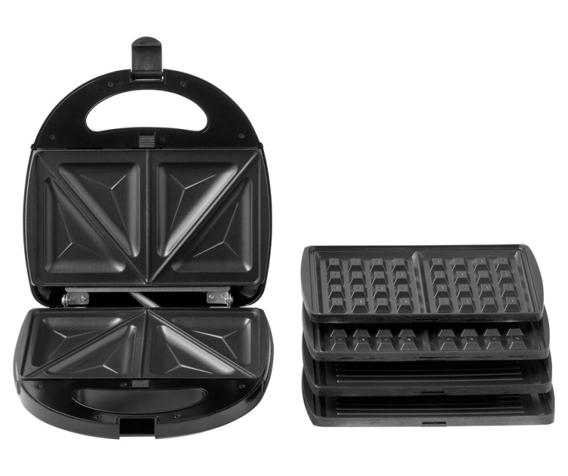 Tomado Multigrill 750W zwart 3 verwisselbare platen