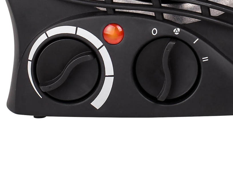 Tomado Ventilatorkachel 2000W 2 standen - zwart