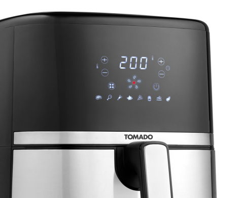 Tomado TAF5401S Airfryer Friteuse 5,4L Zwart 1500W