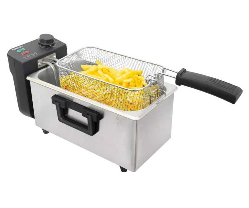 Tomado Friteuse - 3 liter inhoud - Koude zone - RVS