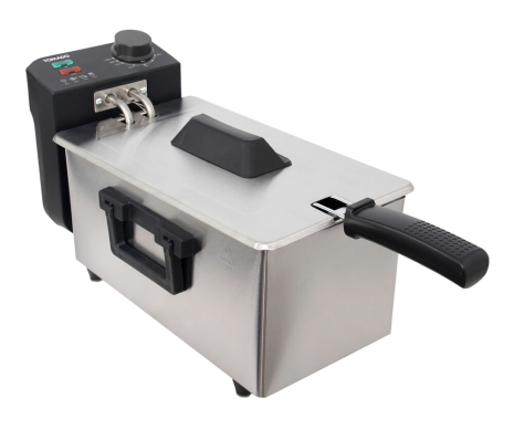 Tomado Friteuse - 3 liter inhoud - Koude zone - RVS