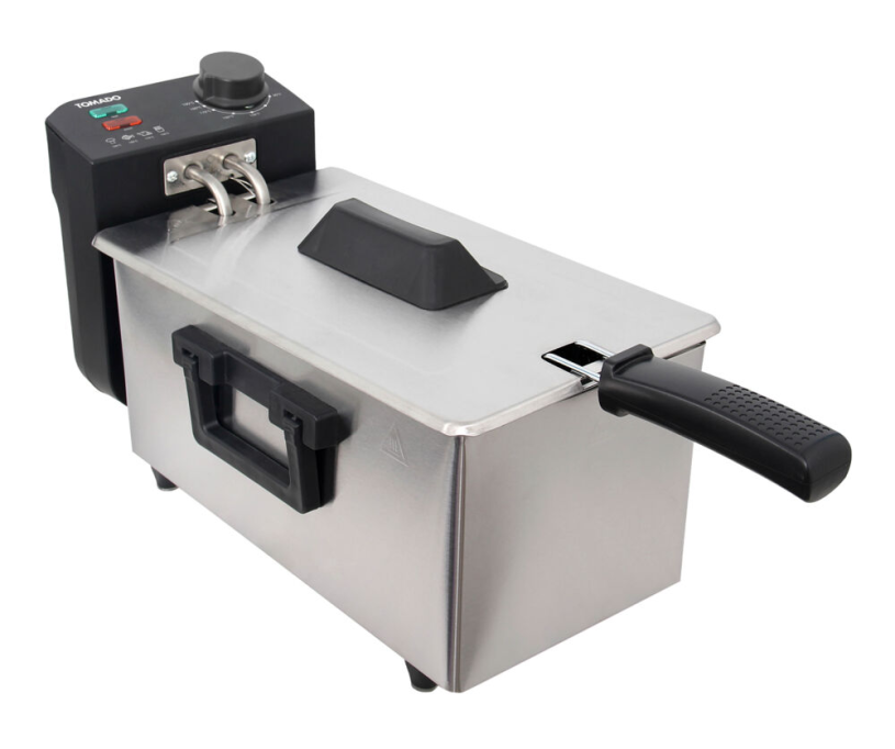 Tomado Friteuse - 3 liter inhoud - Koude zone - RVS