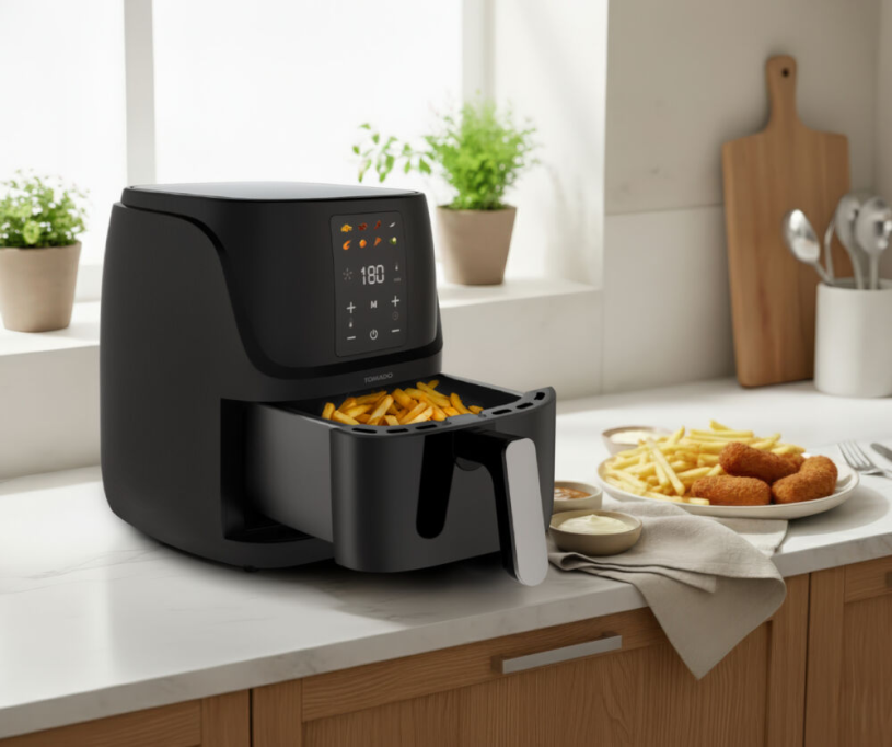 Tomado TAF3010B Airfryer Friteuse 3L Zwart 1300W