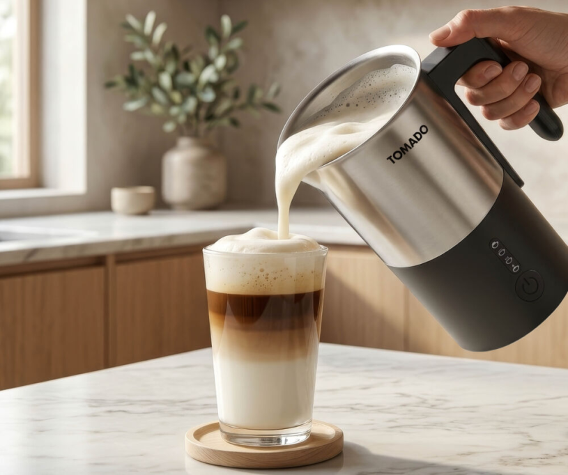 Tomado Melkopschuimer 240ml 500W RVS/Zwart