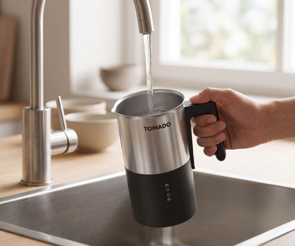 Tomado Melkopschuimer 240ml 500W RVS/Zwart