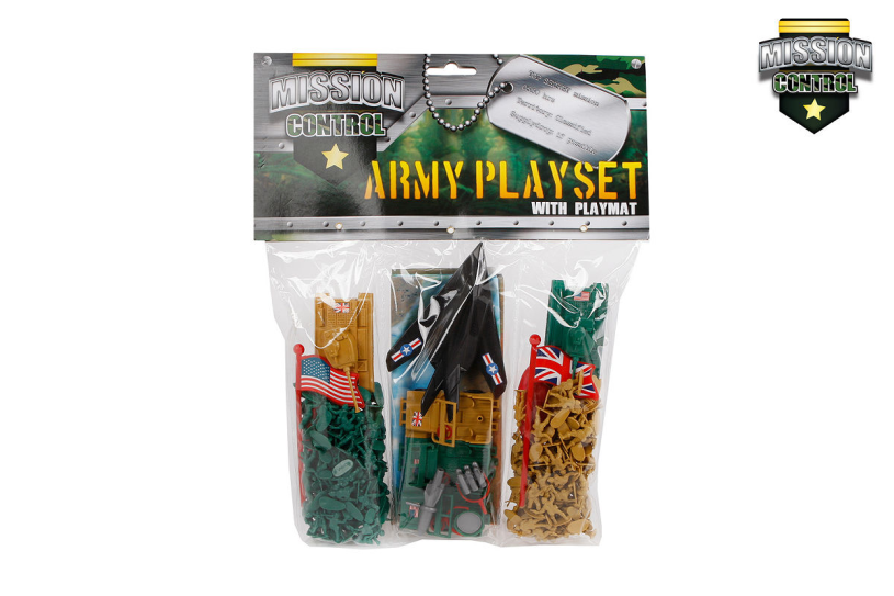 Mission Control military speelset soldaten 3 voertuigen 2ass