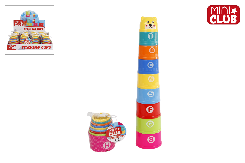 Mini Club stapeltoren 9dlg in net 38cm