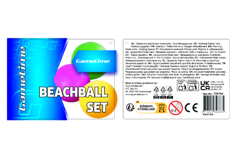 Gametime beachballetjes 3stuks in netje