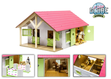 Kids Globe Paardenstal 51x40,5x27,5cm