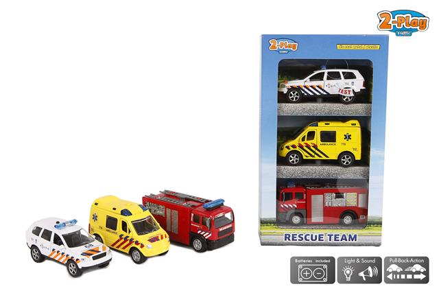 2-Play Die-Cast Giftset 112 voertuigen 3 stuks