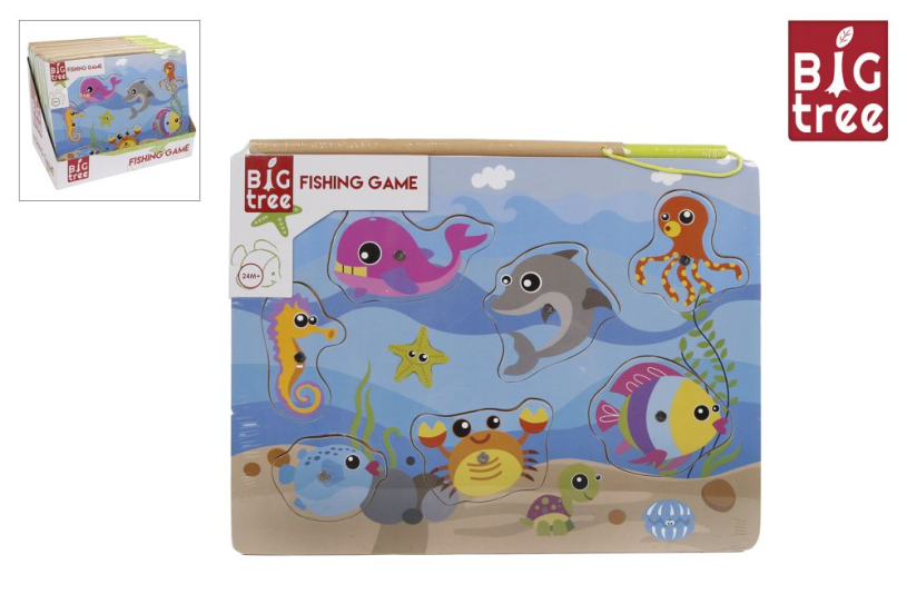 Big Tree visspel hout 30x22cm