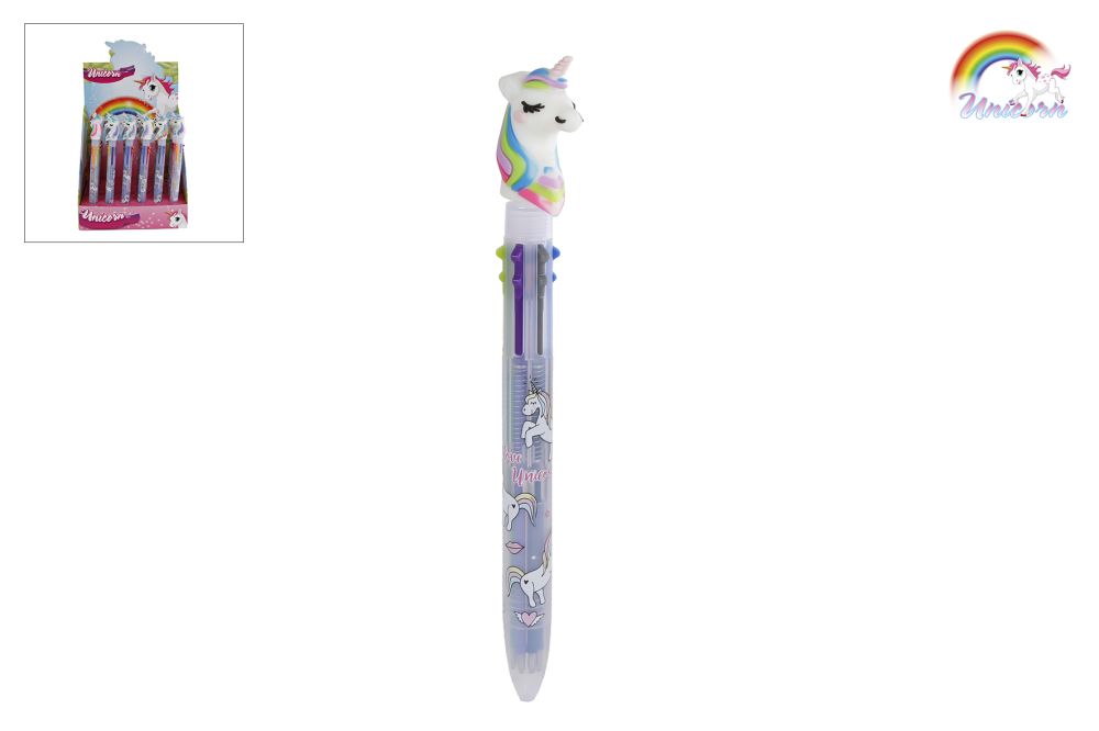 Unicorn multi color balpen in display