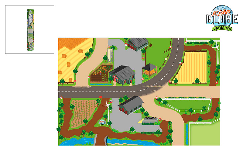 Kids Globe speelkleed boerderij XXL 100x150cm