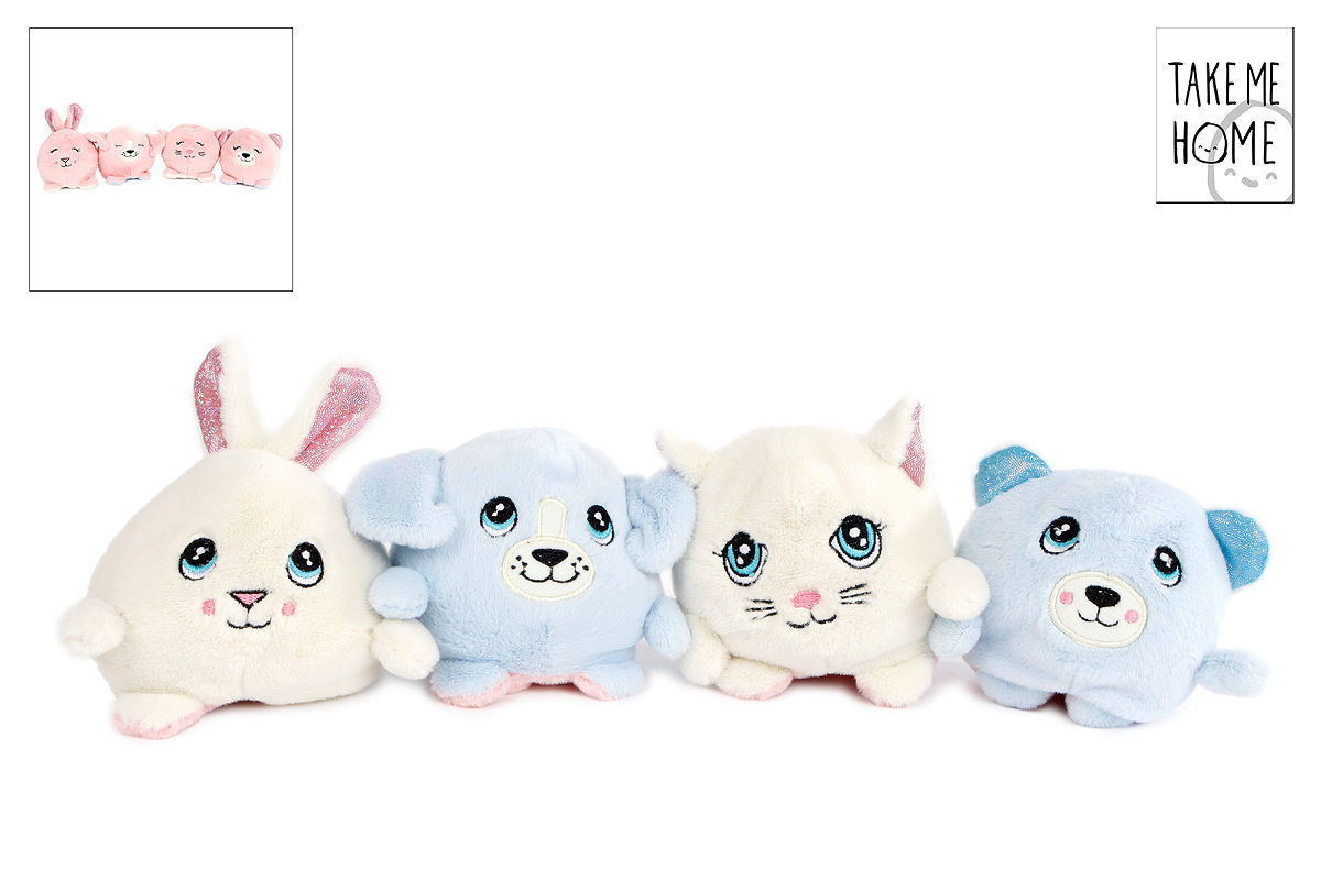 Take Me Home reversible pluche 10 cm 2 assorti