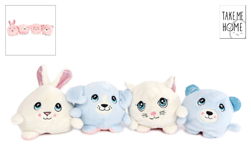 Take Me Home reversible pluche 10 cm 2 assorti