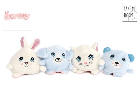 Take Me Home reversible pluche 10 cm 2 assorti