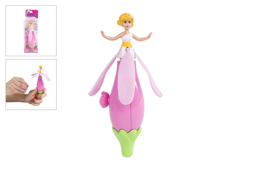 Vliegende fee pull string 18cm assorti