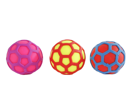 Hexagon squeeze knijpbal 3ass 7cm