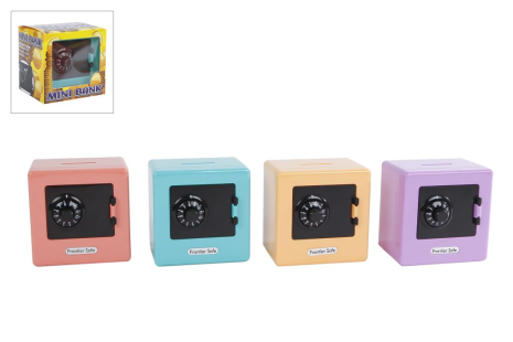 Geldkluis met geheime code 9cm 4ass