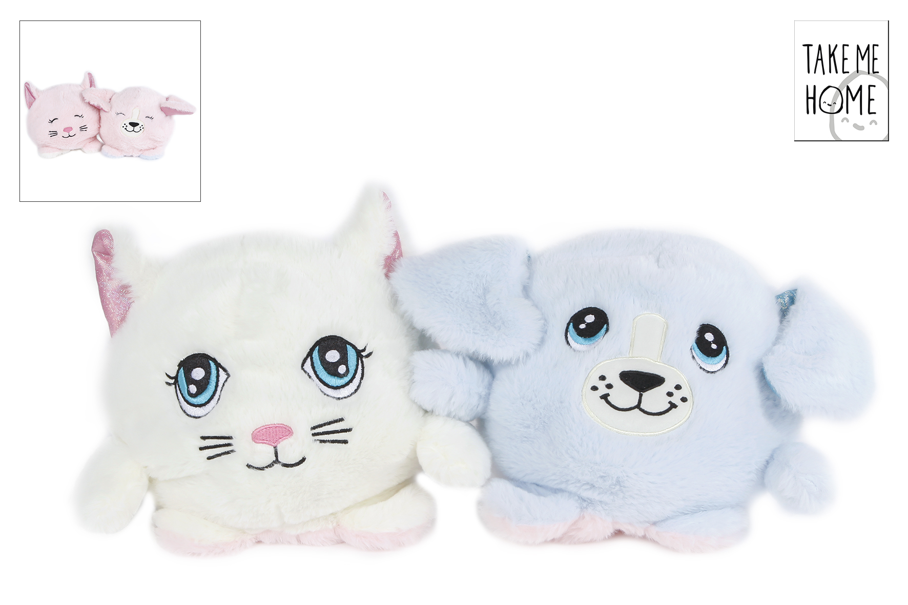 Take Me Home reversible pluche 20cm assorti
