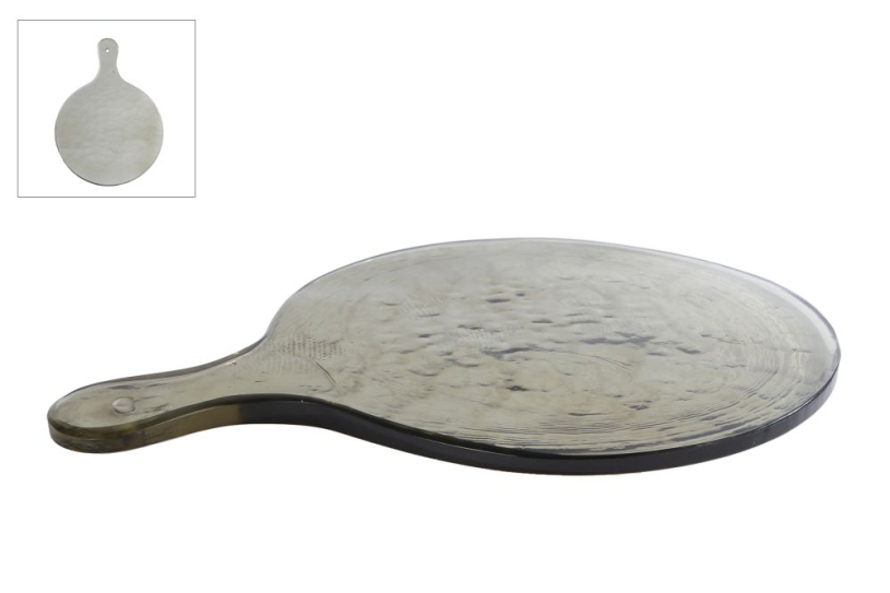 Borrelplank/Onderbord Bob bruin glas 40cm