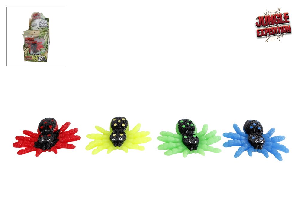 Jungle Expedition plakkerige insecten 4ass