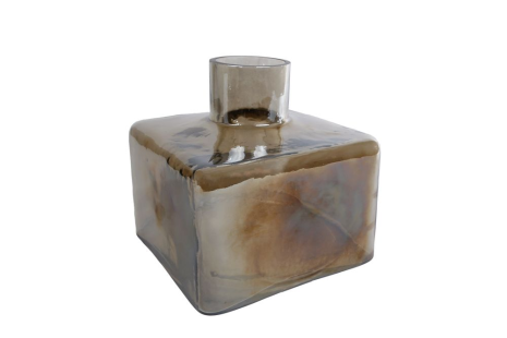 Vaas Smoke L multicolor bruin glas 17x17x15cm