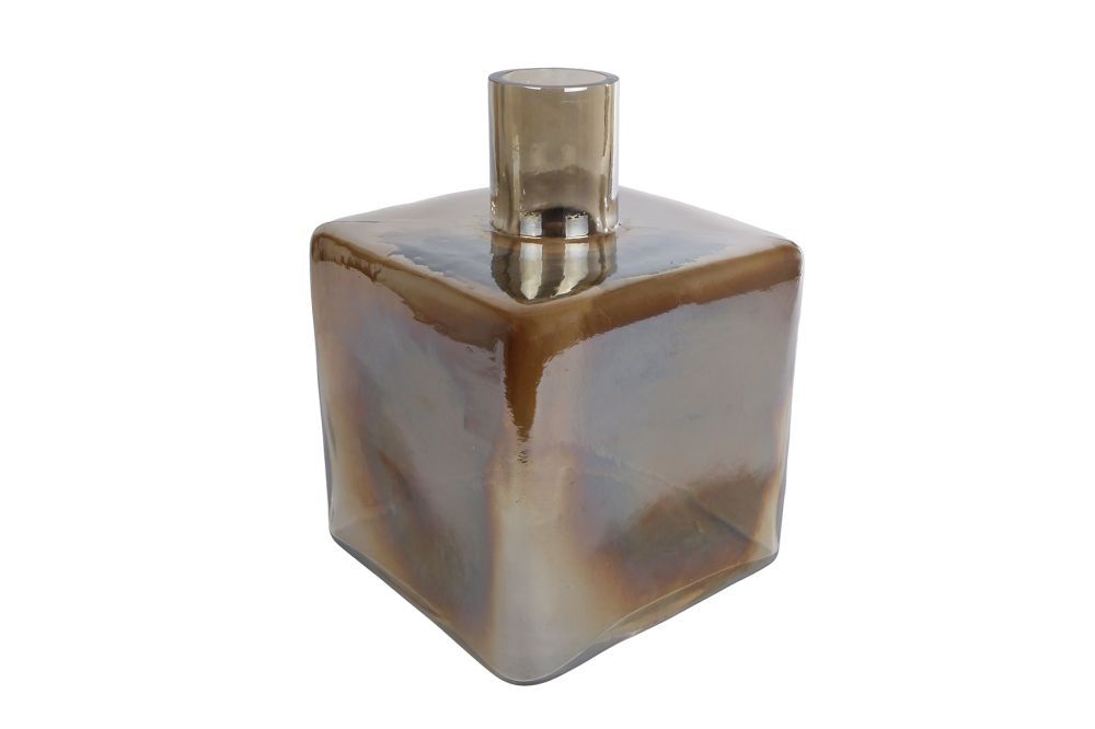 Vaas Smoke XL multicolor bruin glas 17x17x25cm