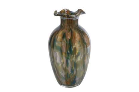 Vaas Elin XL bruin/groen glas 16,5x16,5x29cm