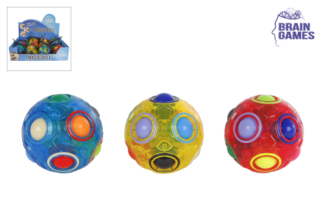 Brain Games transparante magic Ball 6,5cm 3 assorti