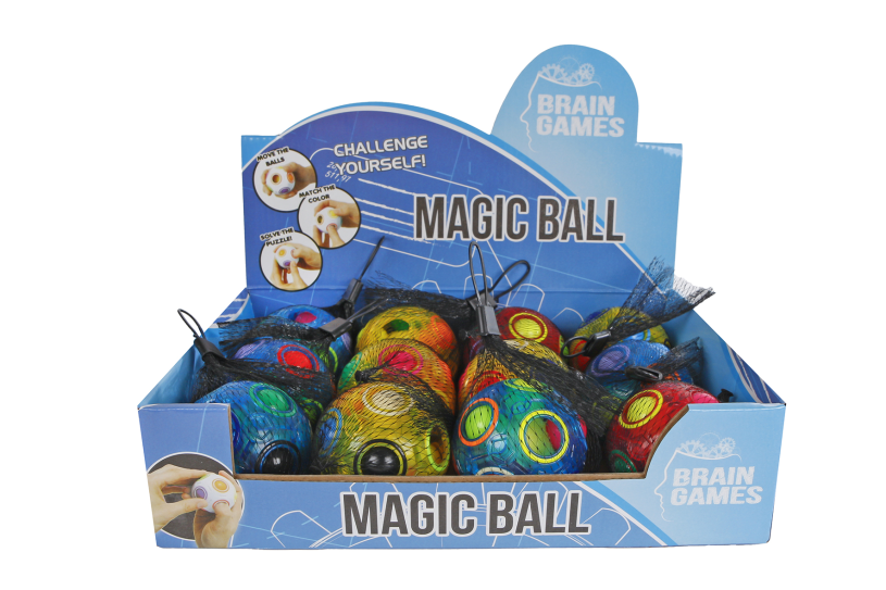 Brain Games transparante magic Ball 6,5cm 3 assorti