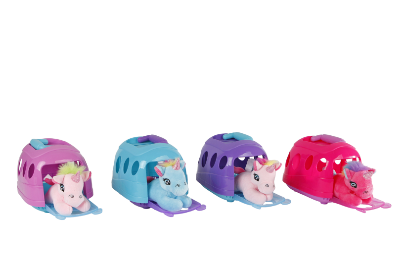 Unicorn speelset unicorn in bench 4ass 17,5cm