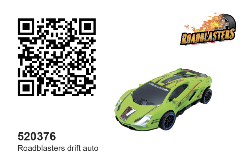 Roadblasters drift auto frictie 4ass 16cm