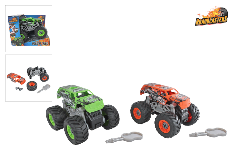 Roadblasters Big Wheel Truck met schroeffunctie frictie 2ass