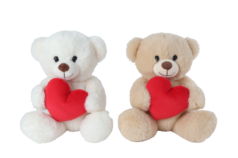 Take Me Home pluche beer met hart 2ass 21cm