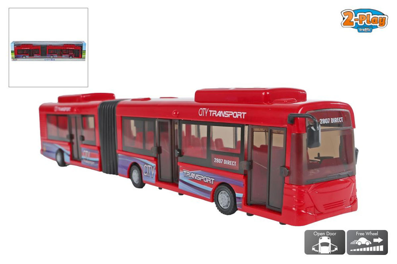 2-Play gelede bus 39cm