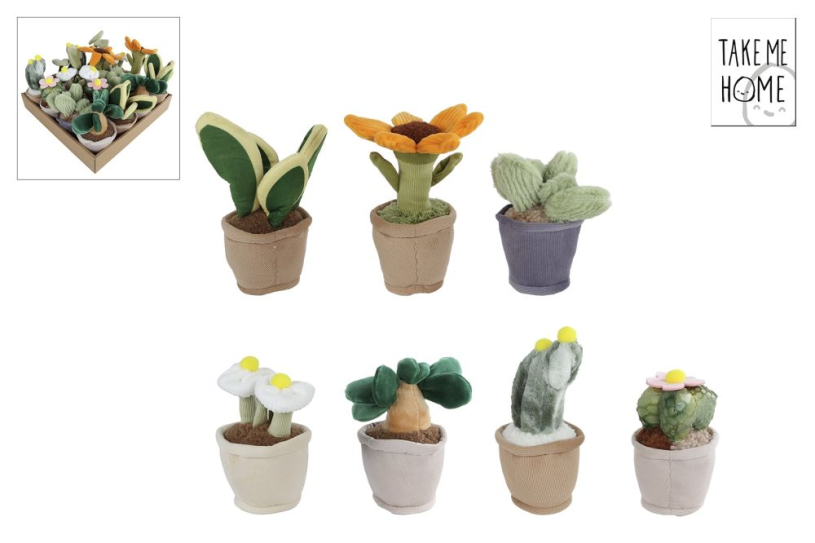 Take Me Home plant pluche 12-17cm assorti in disp