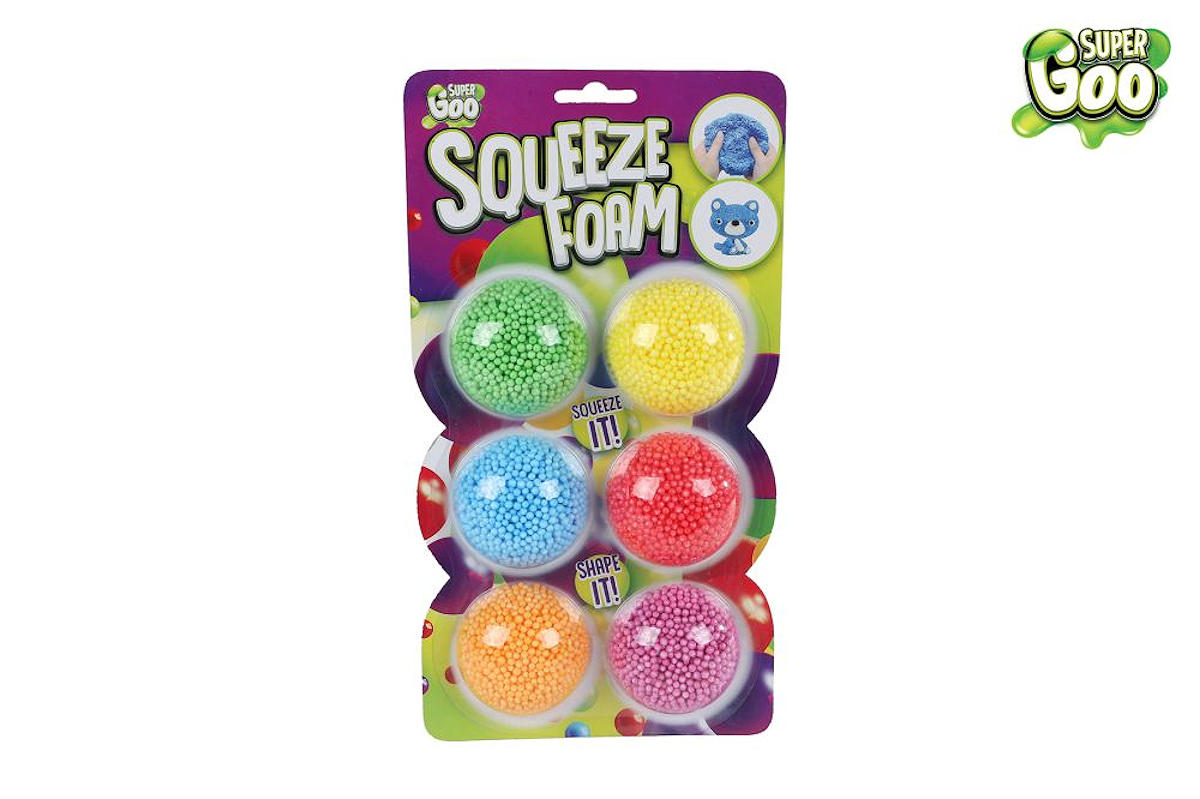 Super Goo foamputty met 6 kleuren styrofoam