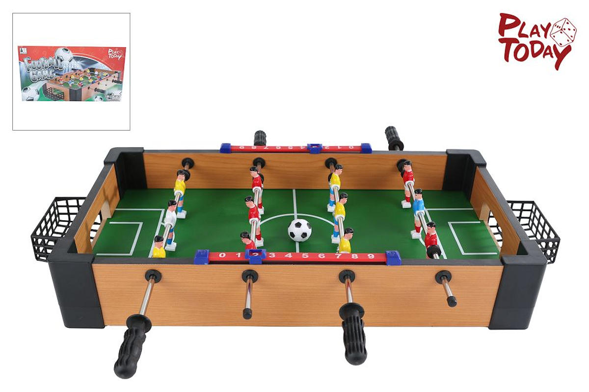 Play ToDay tafelvoetbal 6 tegen 6 met 2 ballen 40,5x22x7cm