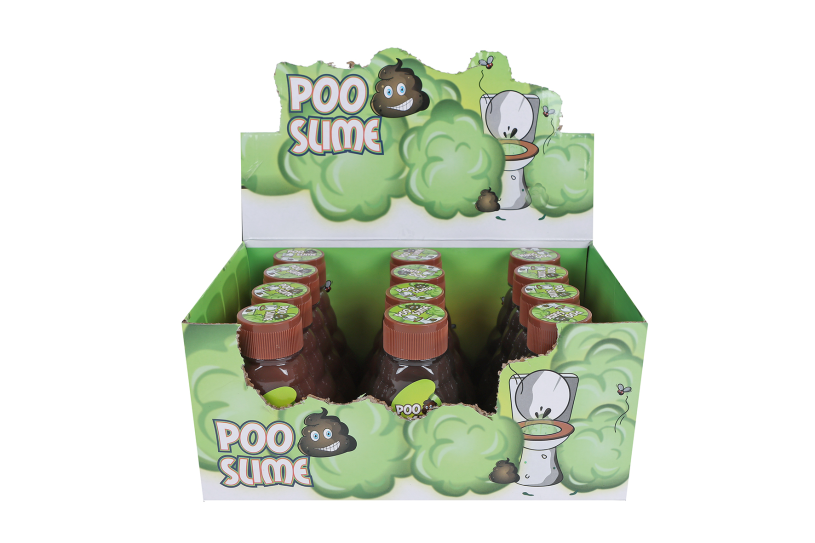 Poo slijm 140gram bruin 2ass 10,5cm